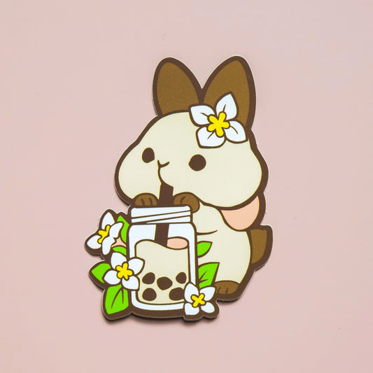 Jasmine Milk Tea Bunny Vinyl Sticker