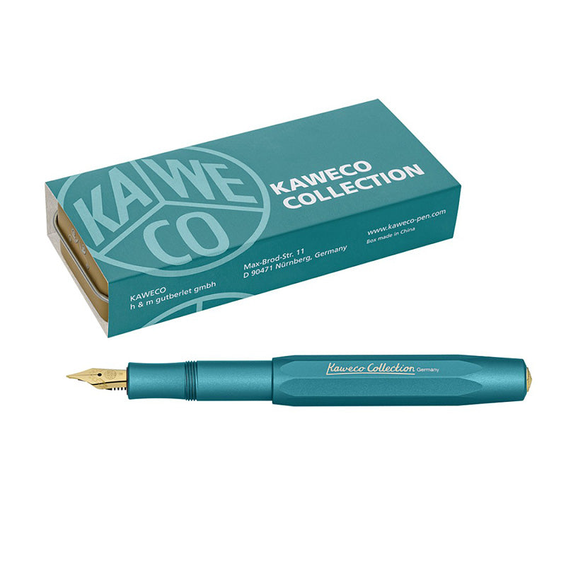 Kaweco Collection AL Sport Fountain Pen - Iguana Blue