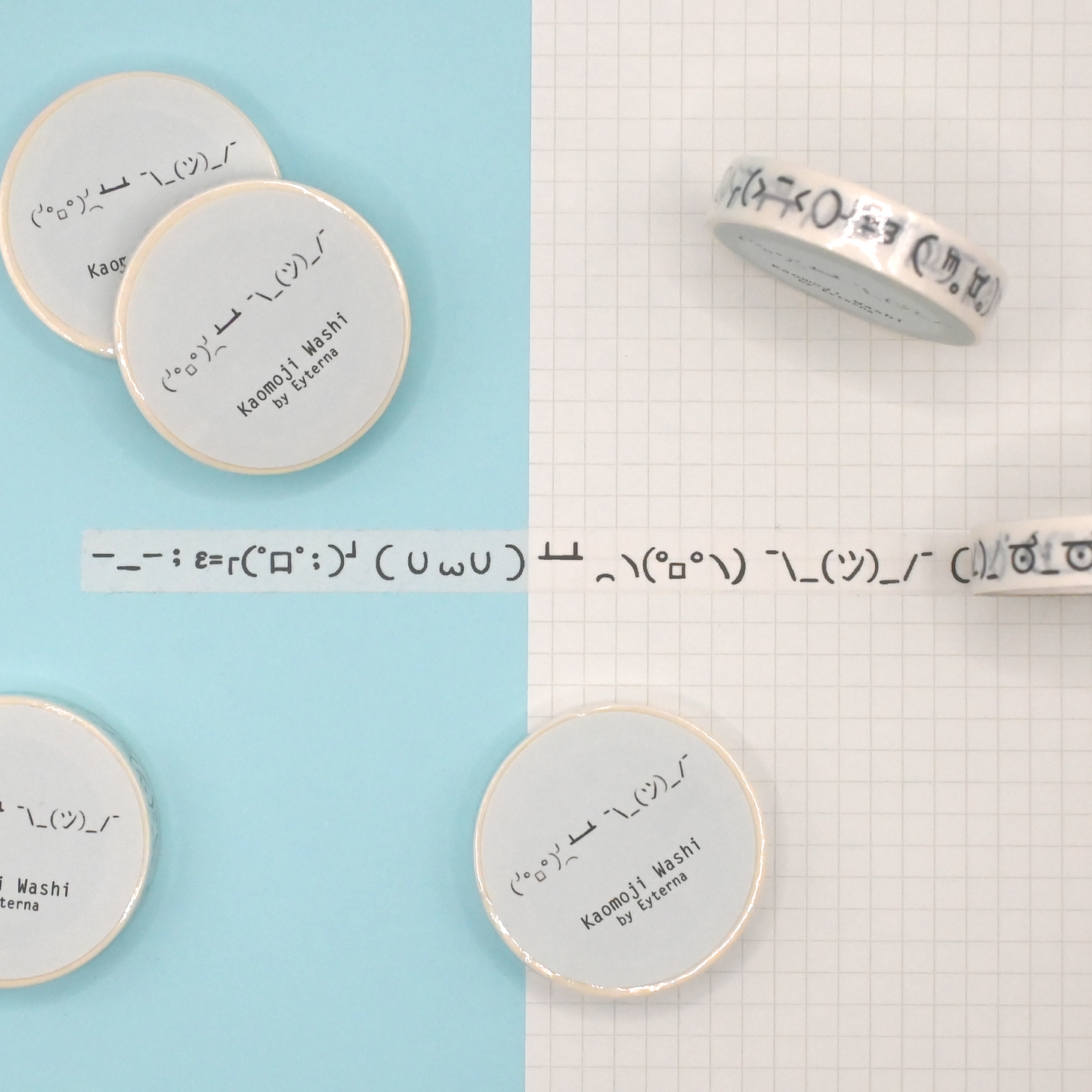 Kaomoji Washi Tape