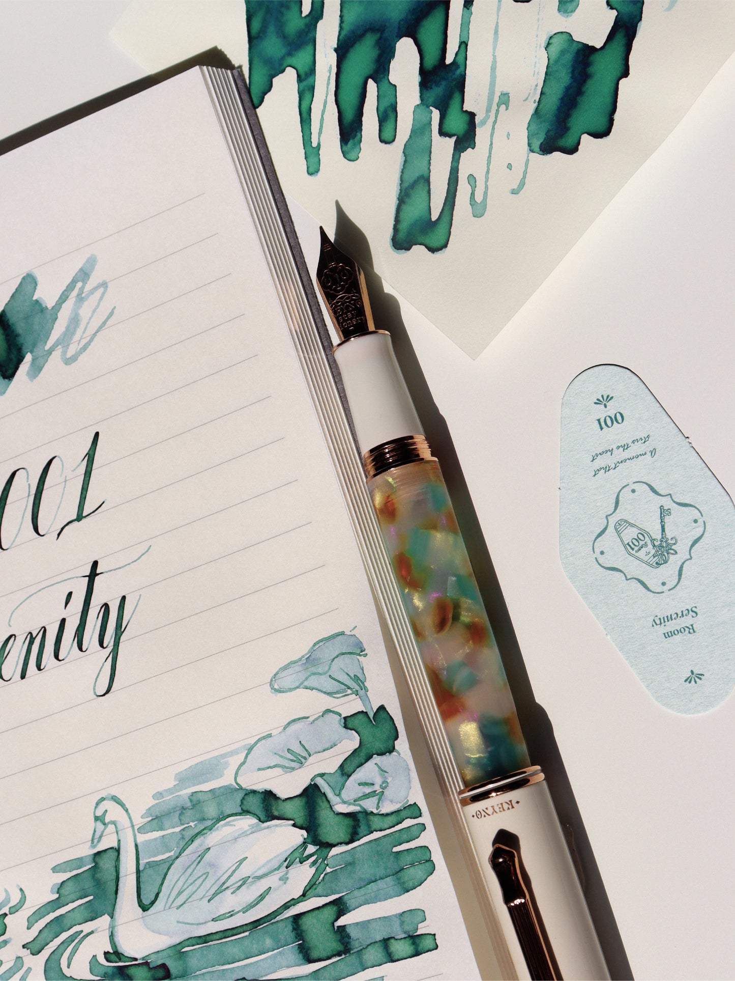 Keyno Stay.tionery - Key no.001 Fountain Pen - Serenity