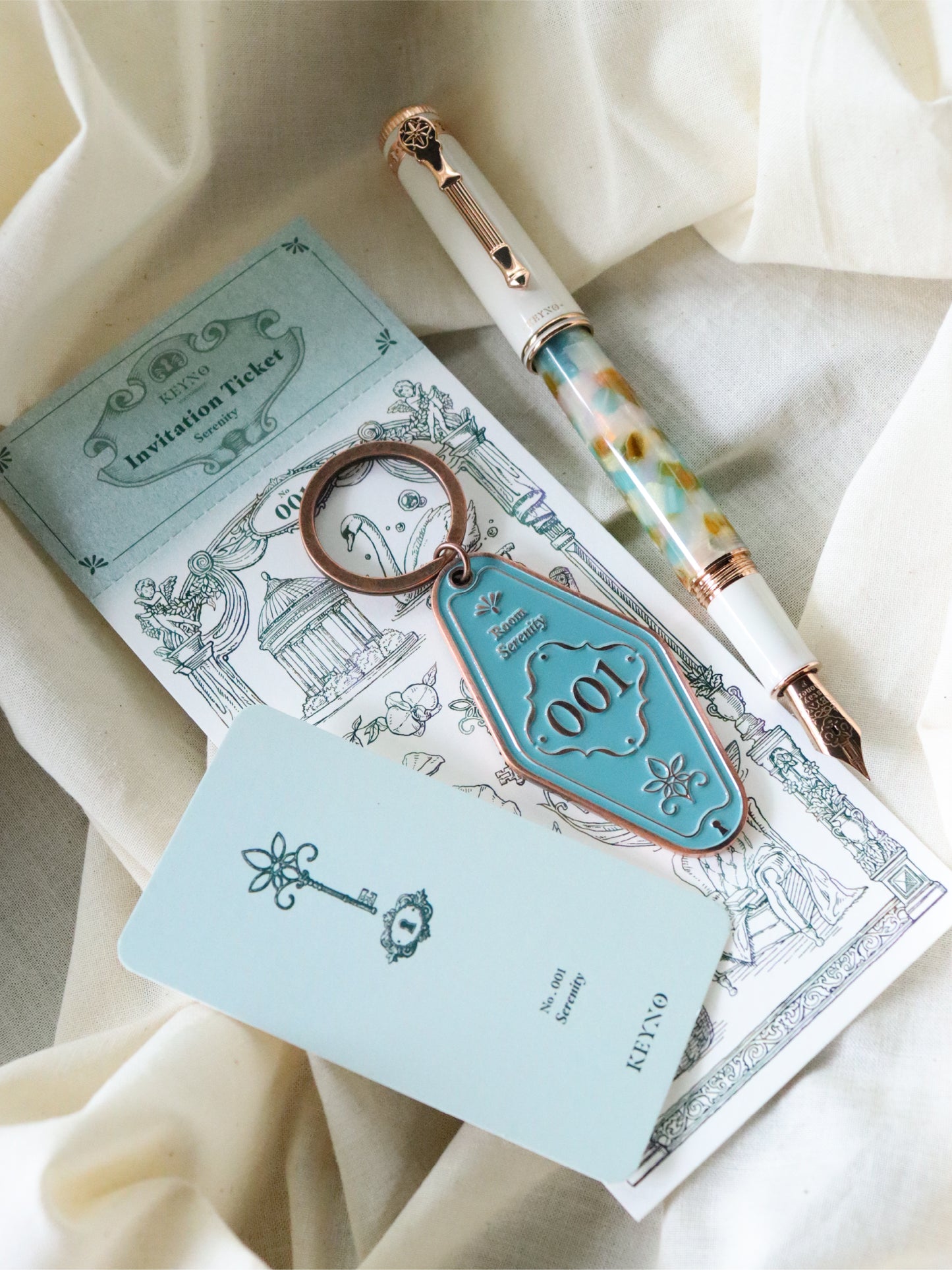 Keyno Stay.tionery - Key no.001 Fountain Pen - Serenity