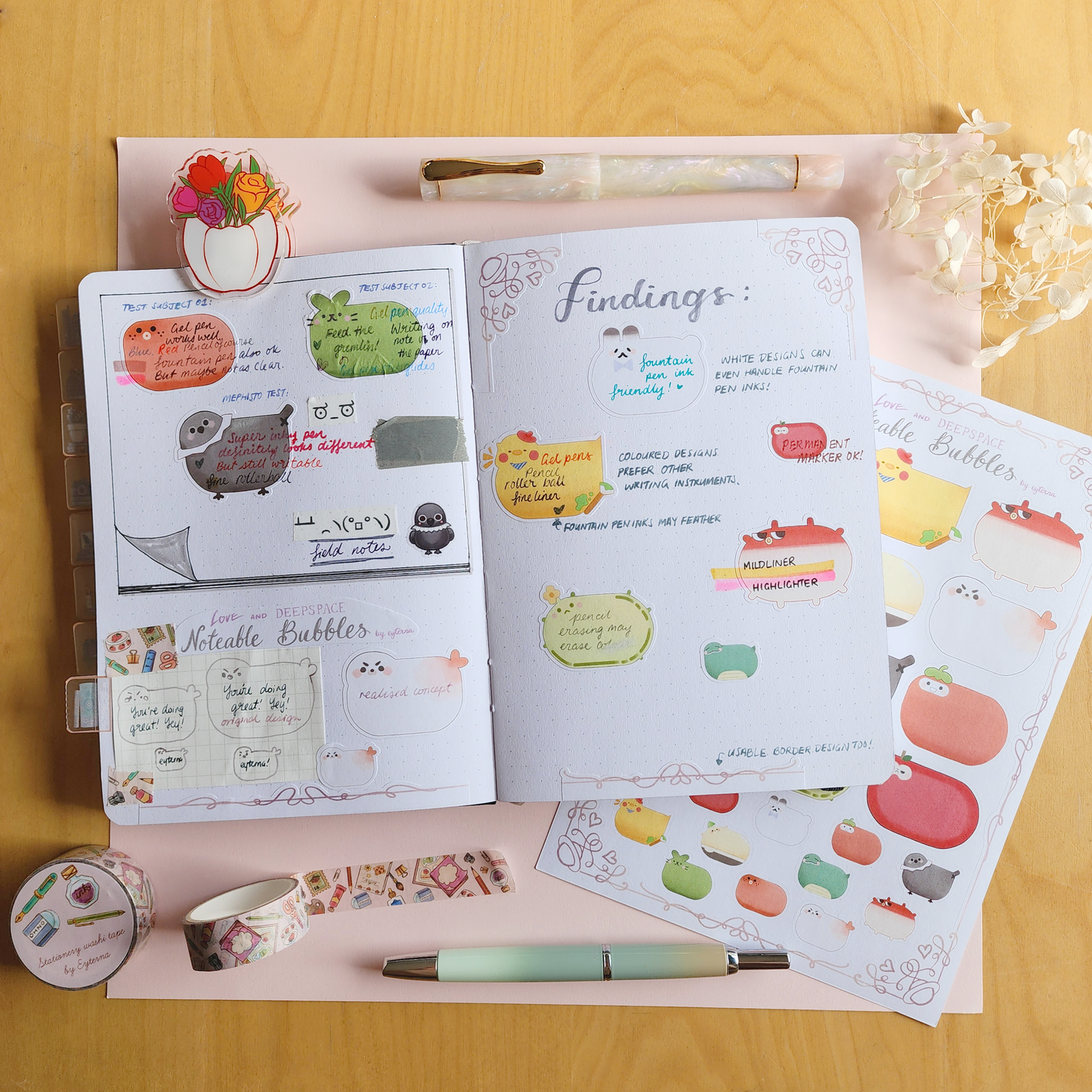 Noteable Bubbles Sticker Sheet