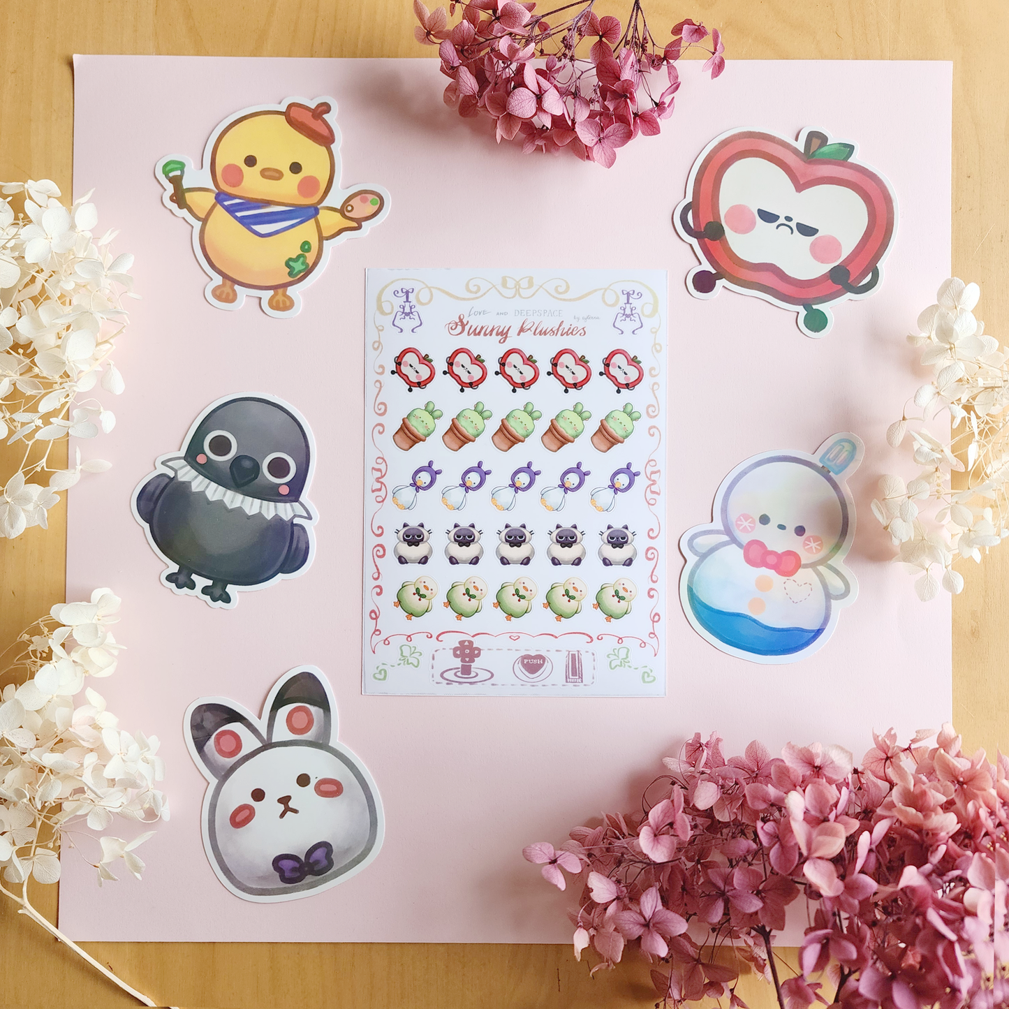 Sunny Plushies Sticker Sheet