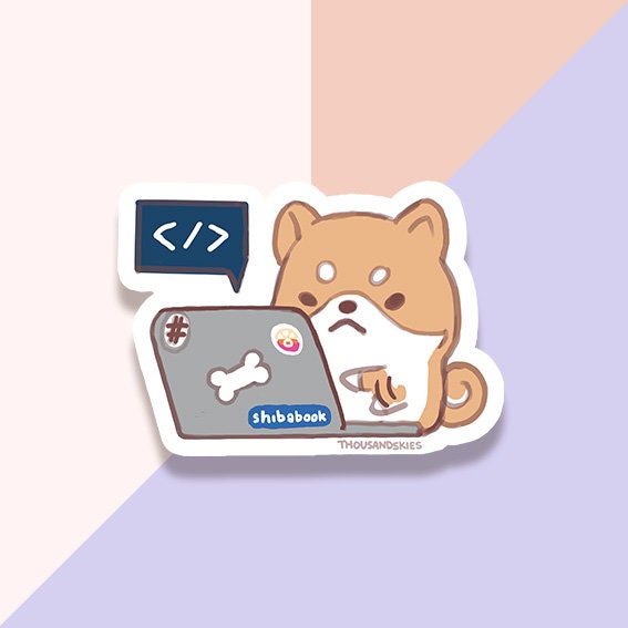 Laptop - Shiba Vinyl Sticker