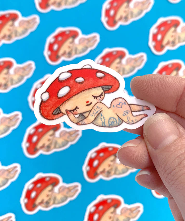 Lazy Inked Cap Vinyl Sticker