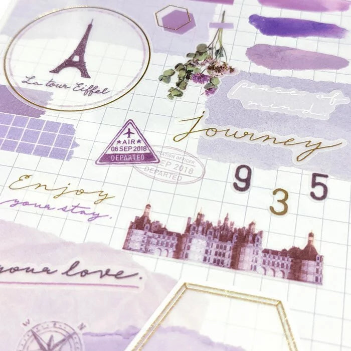 Libre Collage Sticker - Purple