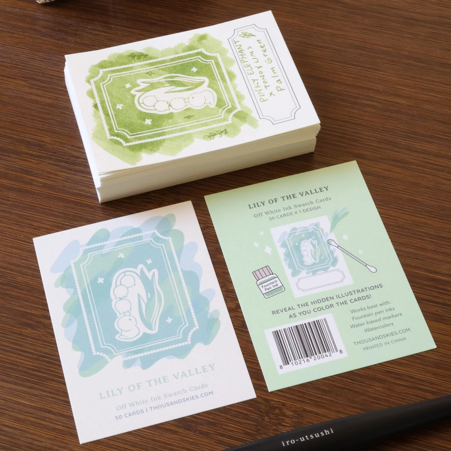 Lily of the Valley Ink Cards (Pack of 50)