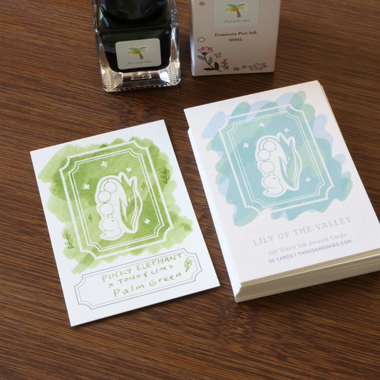 Lily of the Valley Ink Cards (Pack of 50)