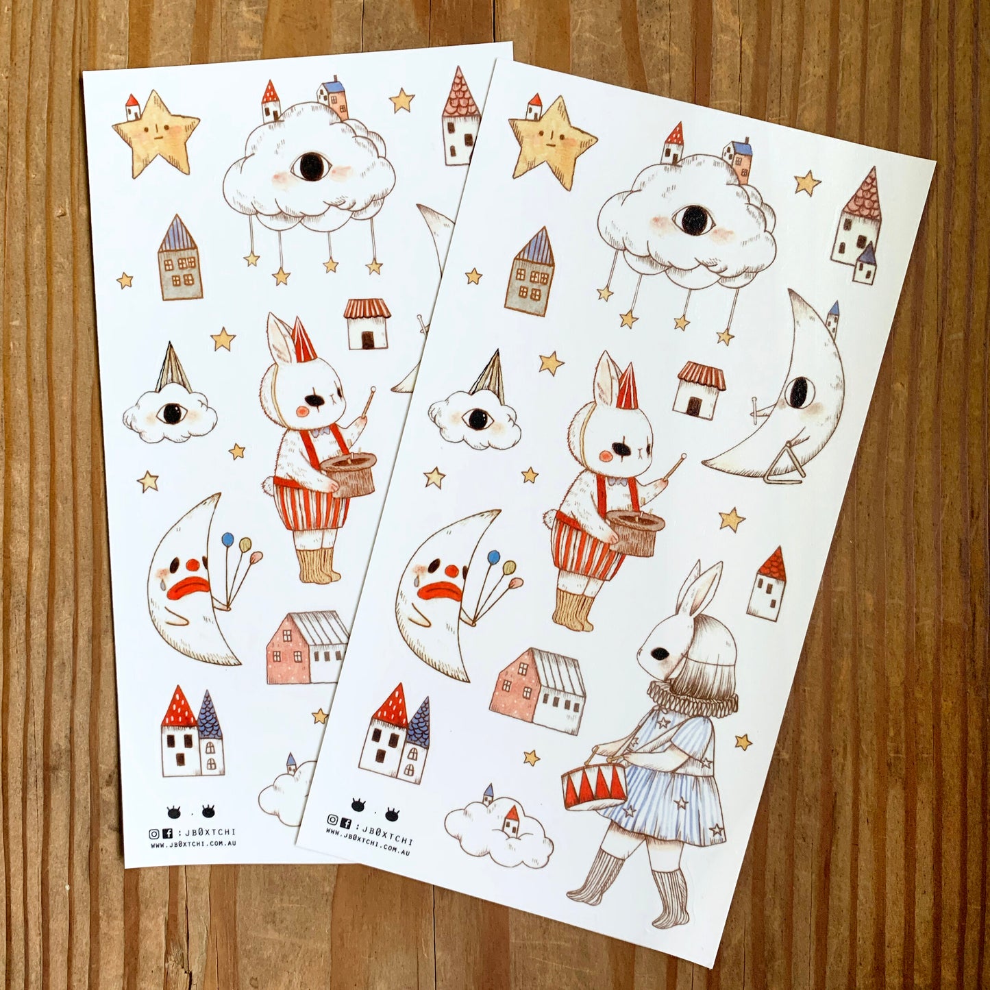 Little Parade Washi Sticker Sheet