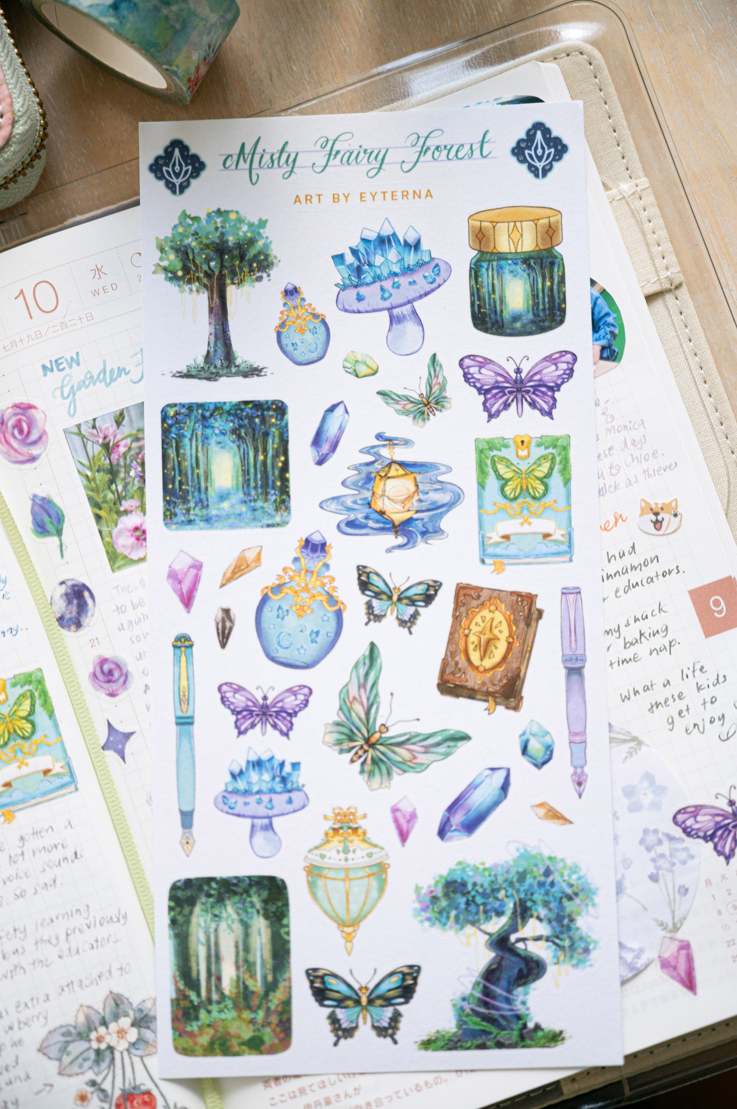 [Exclusive] Misty Fairy Forest Sticker Sheet