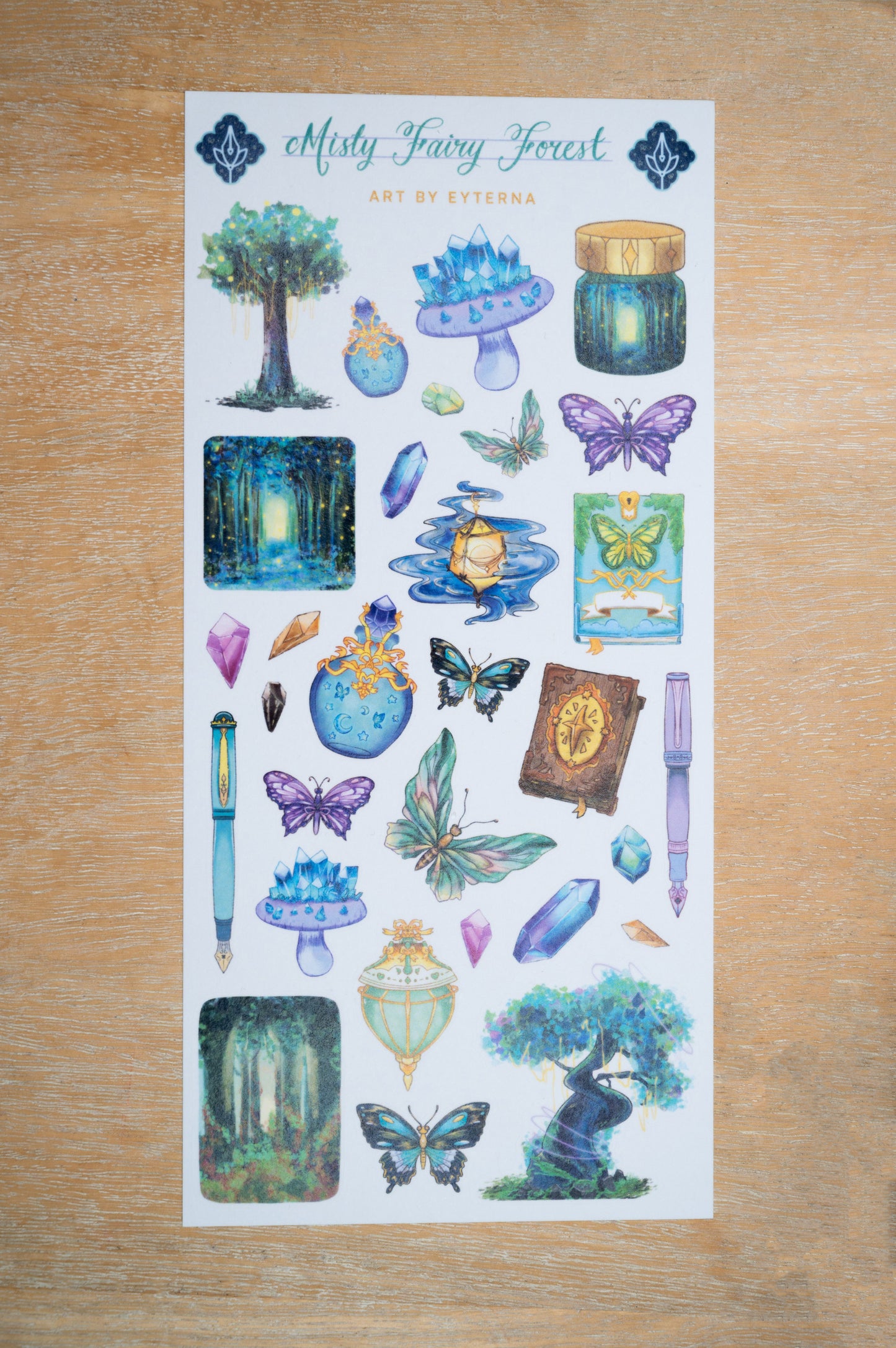 [Exclusive] Misty Fairy Forest Sticker Sheet