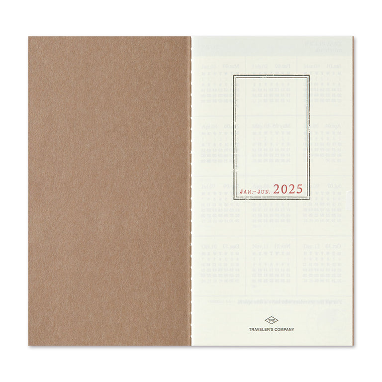 2025 Traveler's Notebook Diary Refill Weekly & Memo - Regular Size