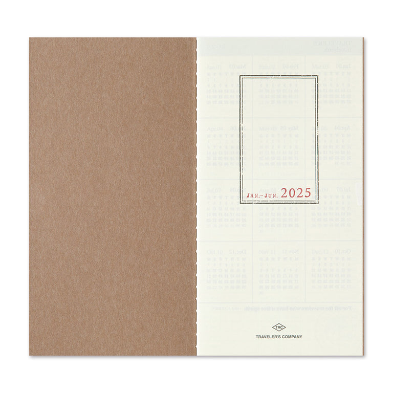 2025 Traveler's Notebook Diary Refill Weekly Vertical - Regular Size