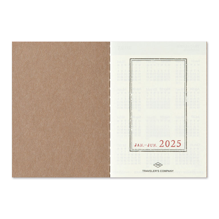 2025 Traveler's Notebook Diary Refill Weekly - Passport Size