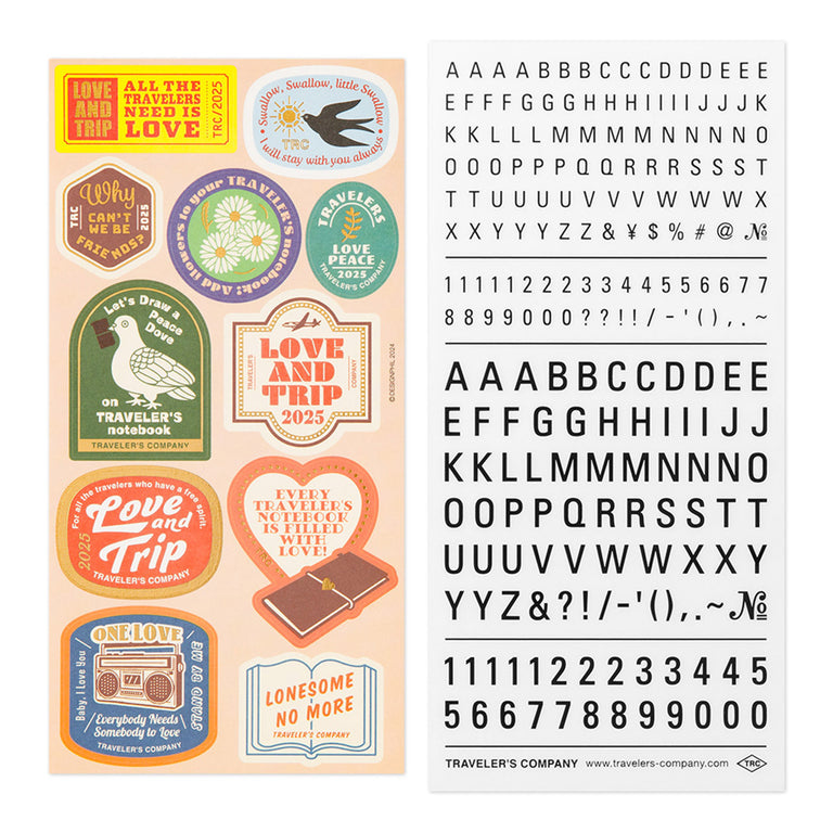 2025 Traveler's Notebook Sticker Set