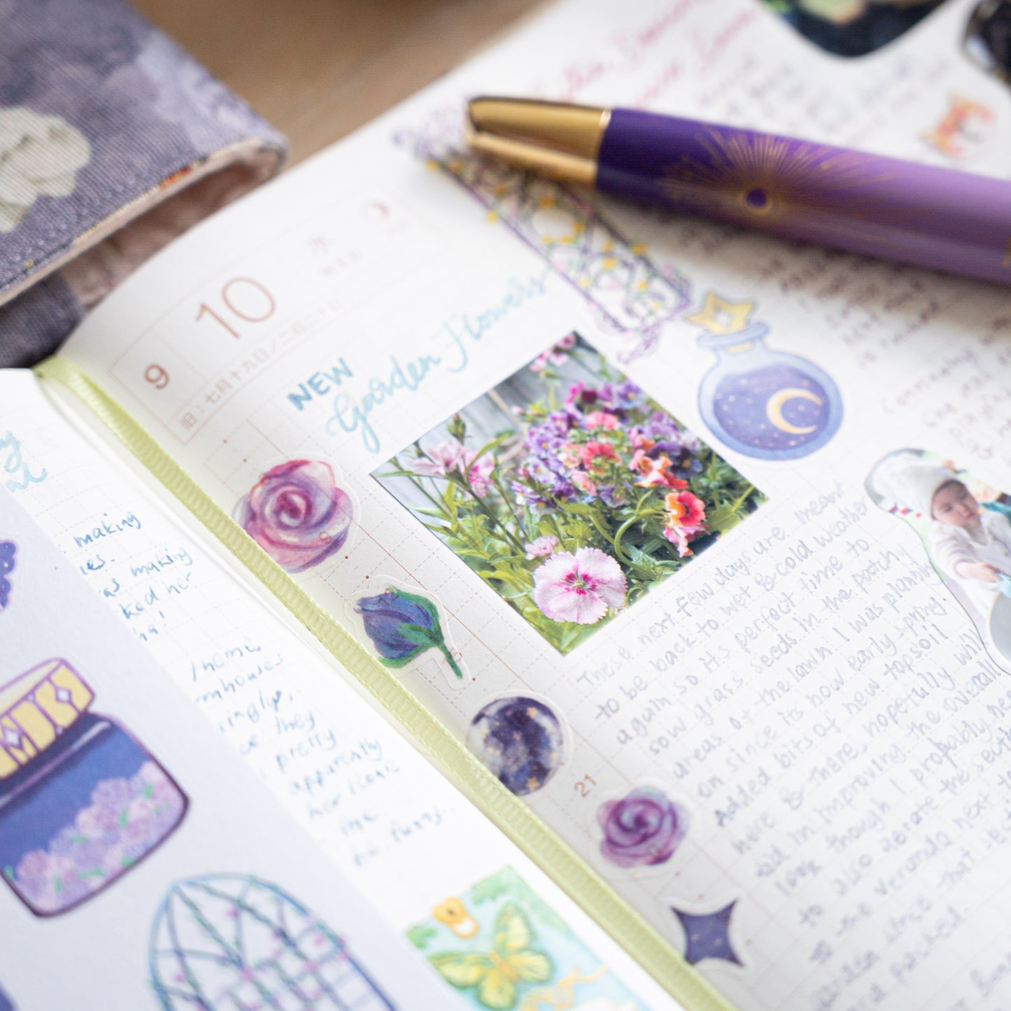 [Exclusive] Moonlit Rose Garden Sticker Sheet