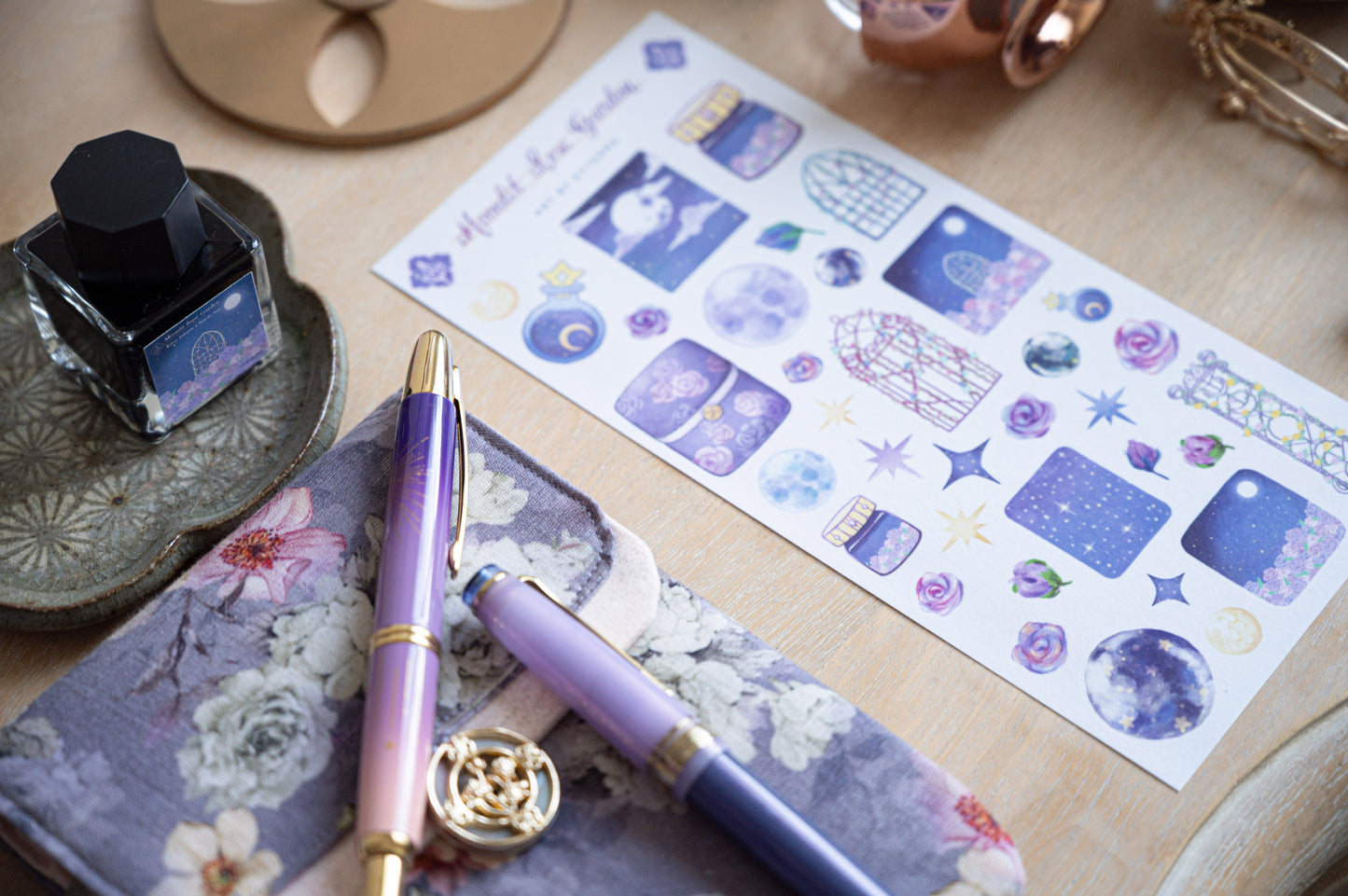 [Exclusive] Moonlit Rose Garden Sticker Sheet