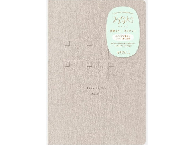 Yuru Log Notebook - Free Diary Monthly