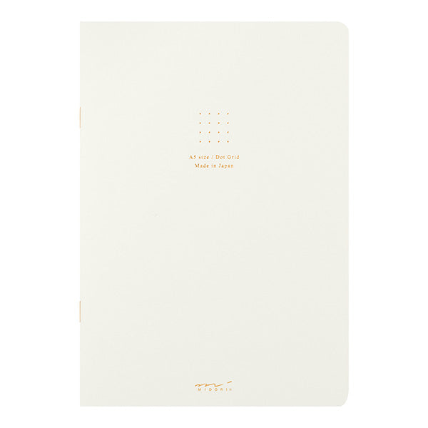 Midori Colour Notebook A5 Dot Grid - White