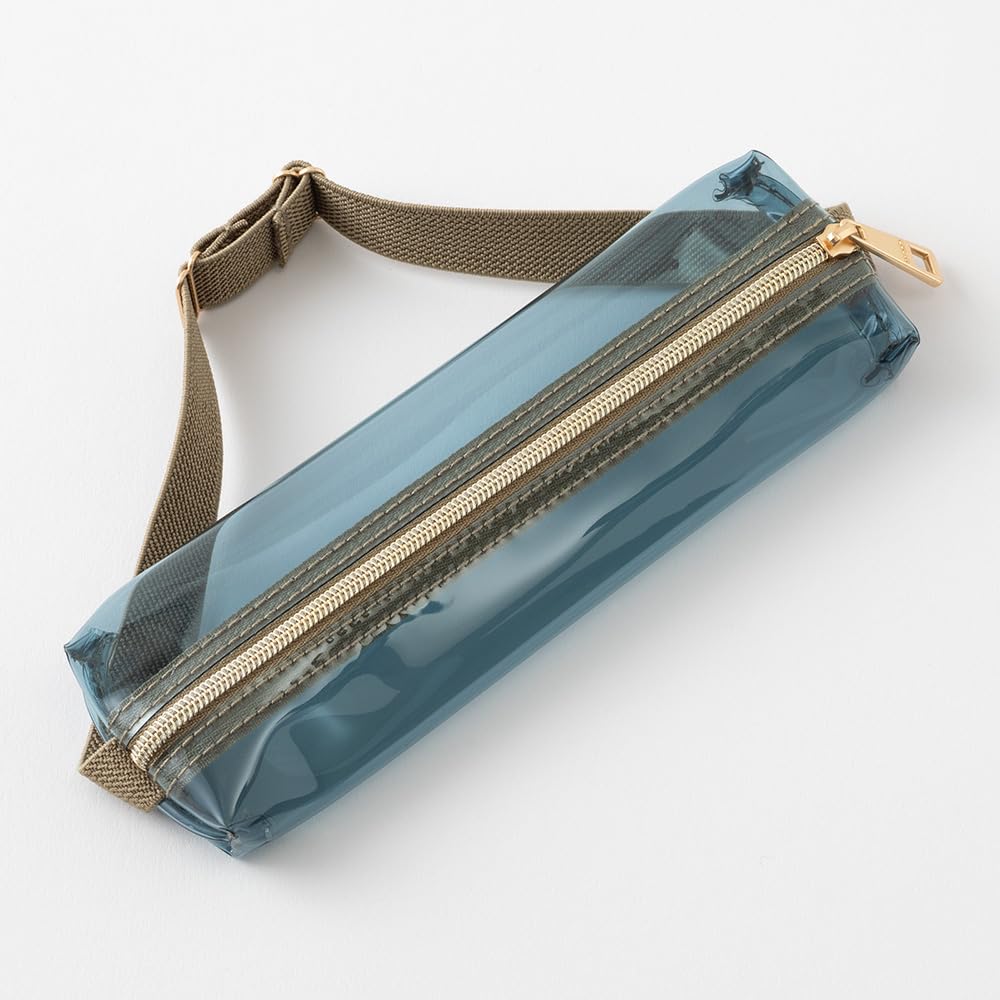 Book Band Pen Case - Clear Navy