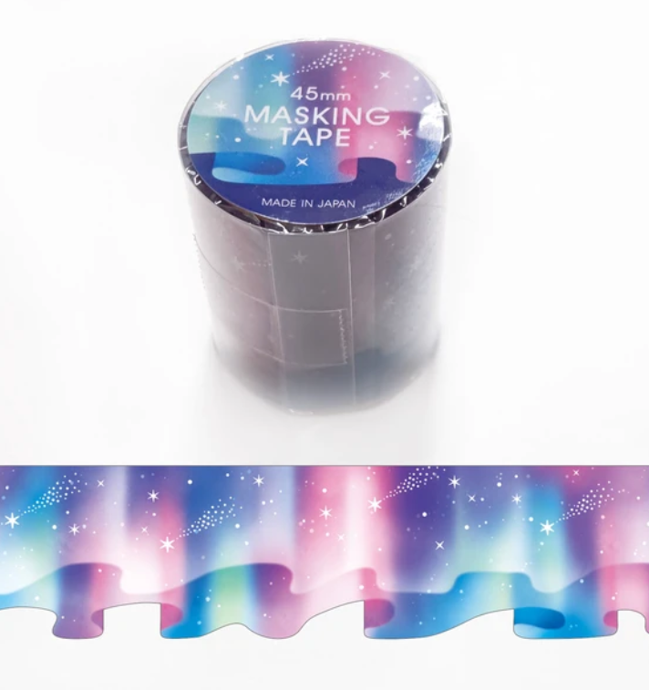 Aurora Borealis Die-Cut Masking Tape