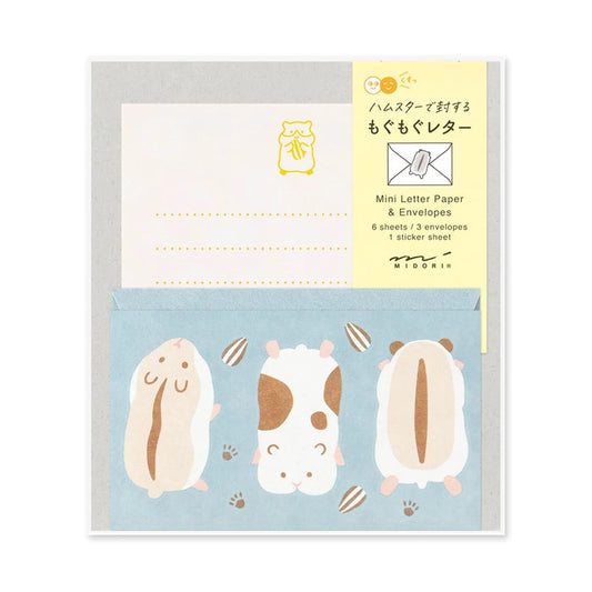 Mini Letter Paper and Envelopes - Hamster