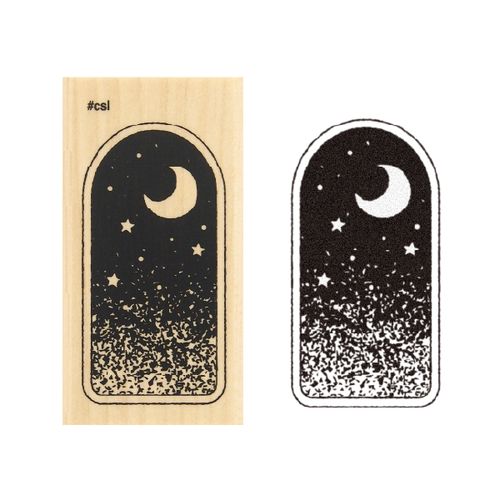 Moonlit Window Stamp