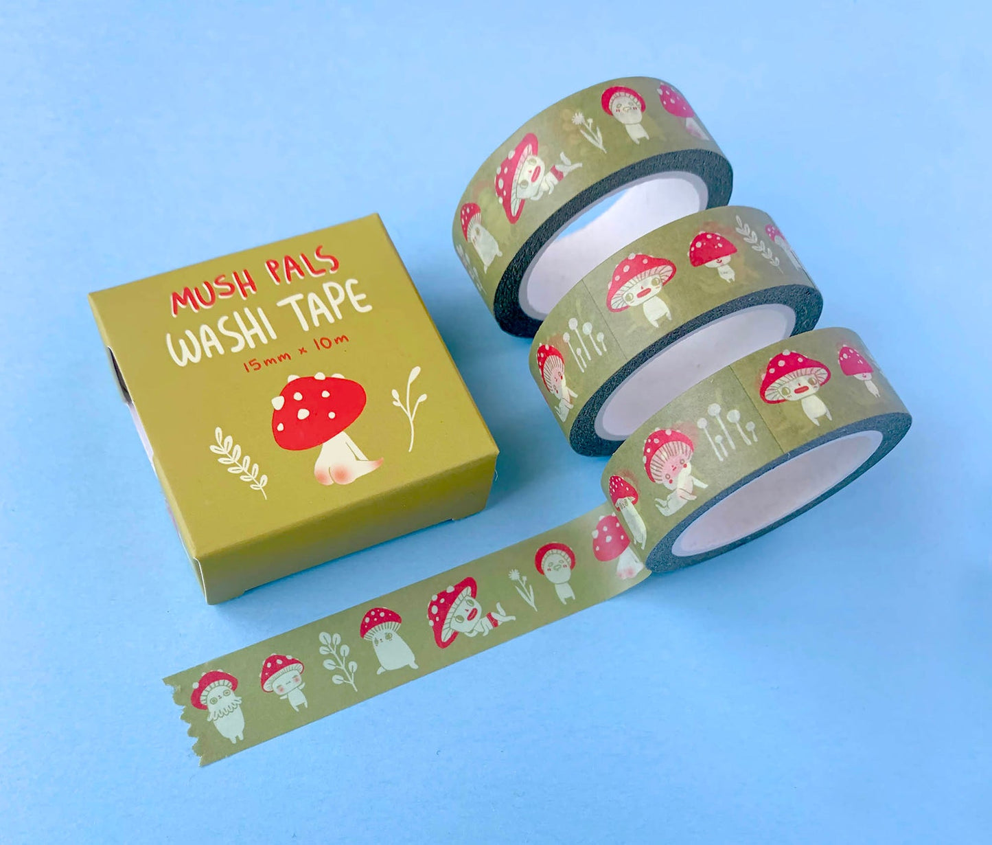 Mush Pals Washi Tape (Mustard)