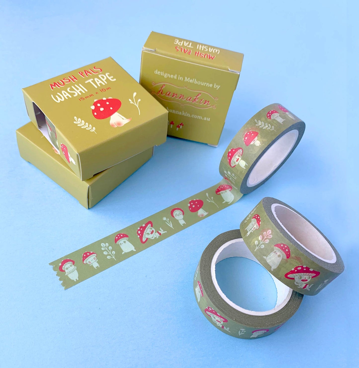 Mush Pals Washi Tape (Mustard)