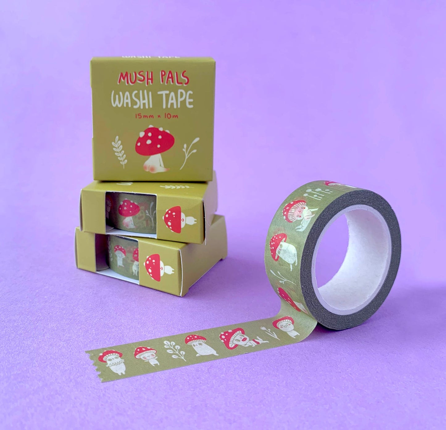 Mush Pals Washi Tape (Mustard)