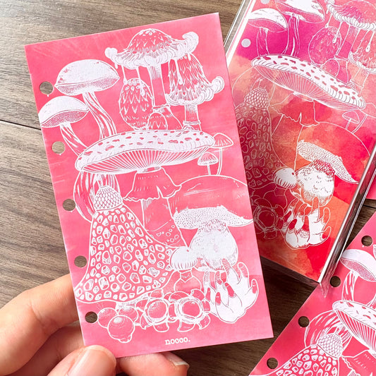 Mushroom Ink Swatch Paper - M5 Organiser Refill