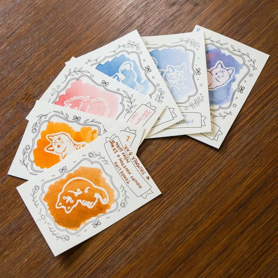 Neighborhood Cats Ink Swatch Cards