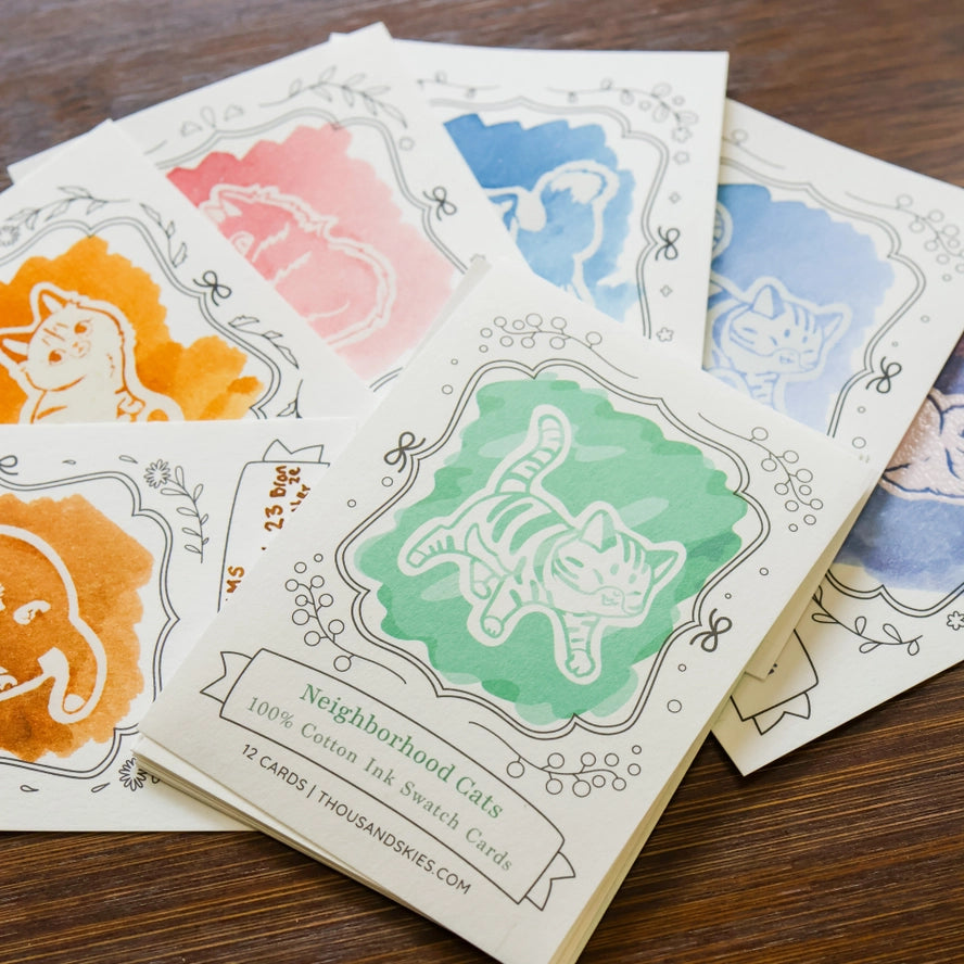 Neighborhood Cats Ink Swatch Cards
