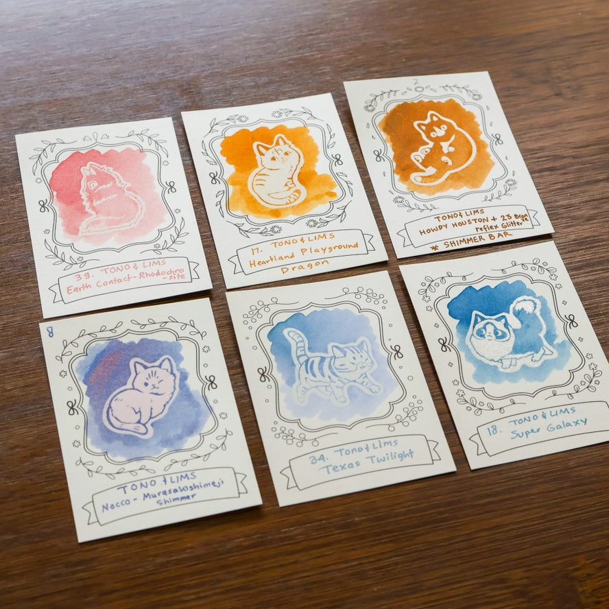 Neighborhood Cats Ink Swatch Cards