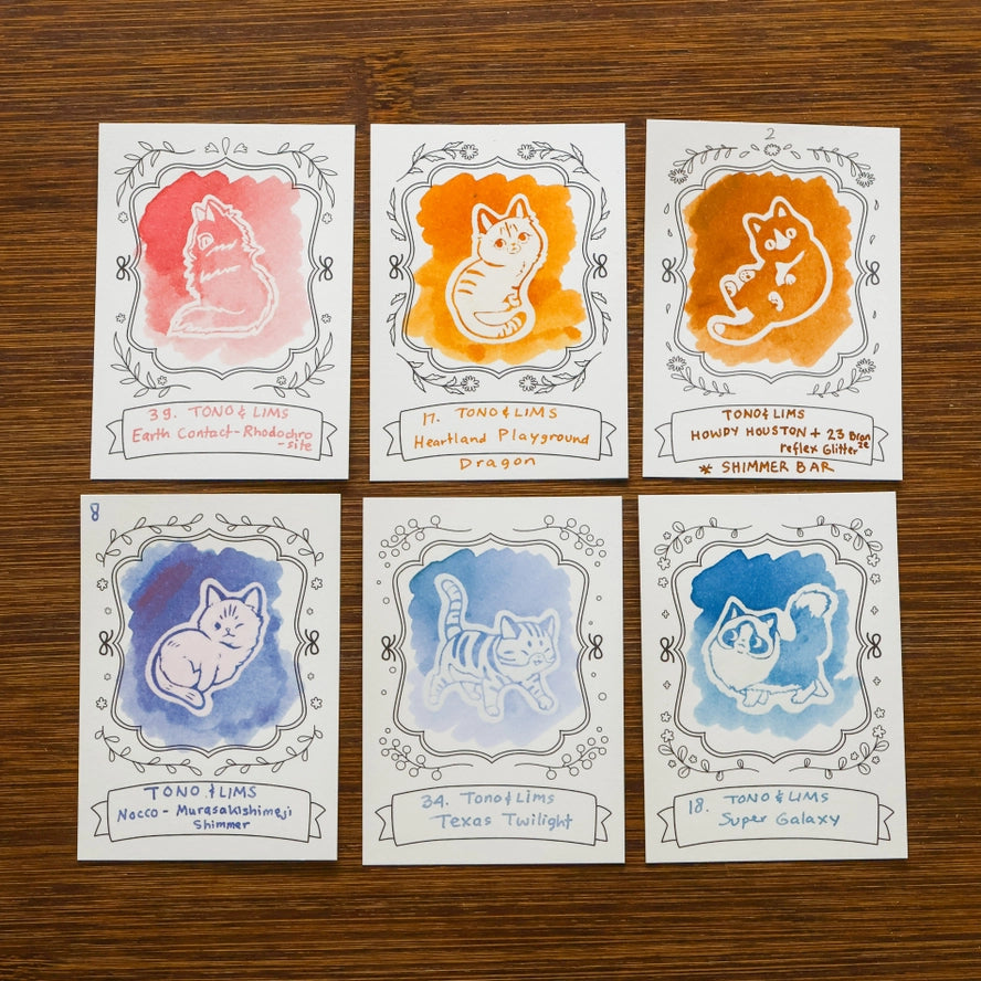 Neighborhood Cats Ink Swatch Cards