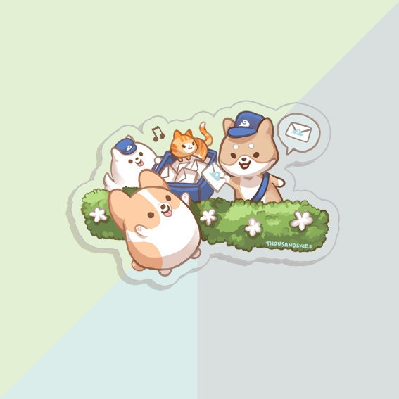 Newsletter Delivery Vinyl Sticker (Transparent)