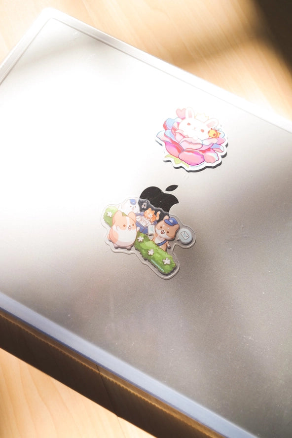 Newsletter Delivery Vinyl Sticker (Transparent)
