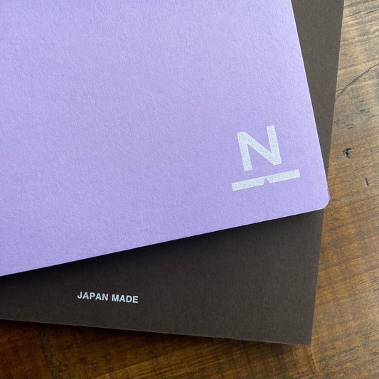 Nombre A5 Notebook N (#18 Lavender Front & Chocolate Back Cover)