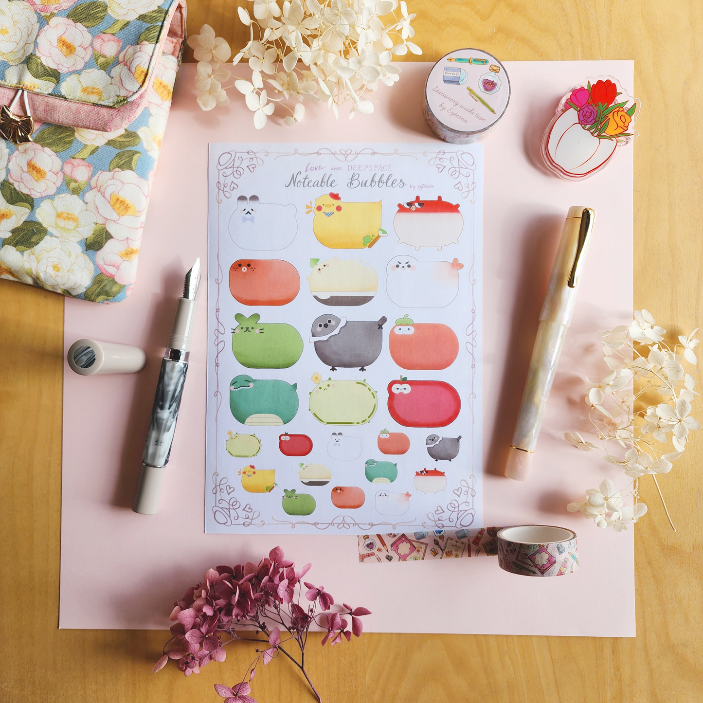 Noteable Bubbles Sticker Sheet