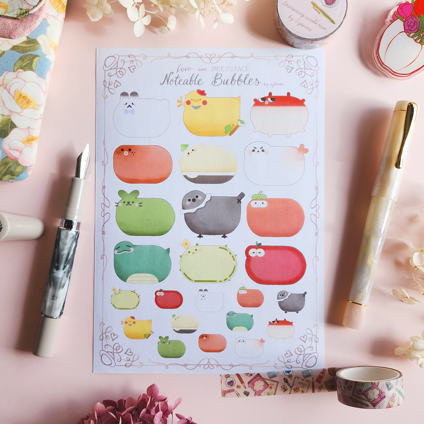 Noteable Bubbles Sticker Sheet