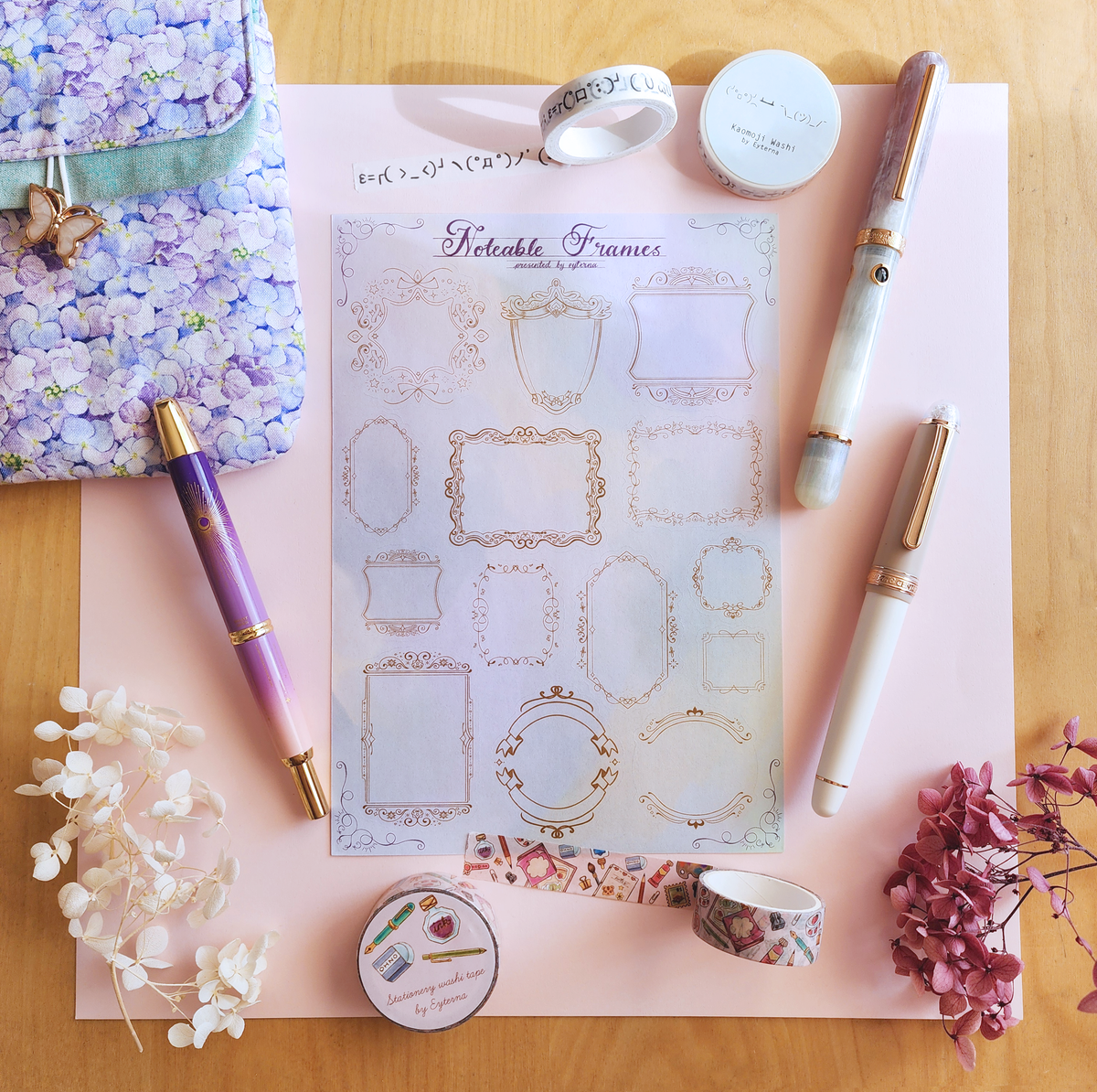 Note Able Pinterest Noteable Frames Sticker Sheet β Soe & Soe