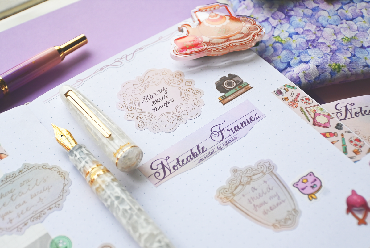 Note Able Pinterest Noteable Frames Sticker Sheet β Soe & Soe