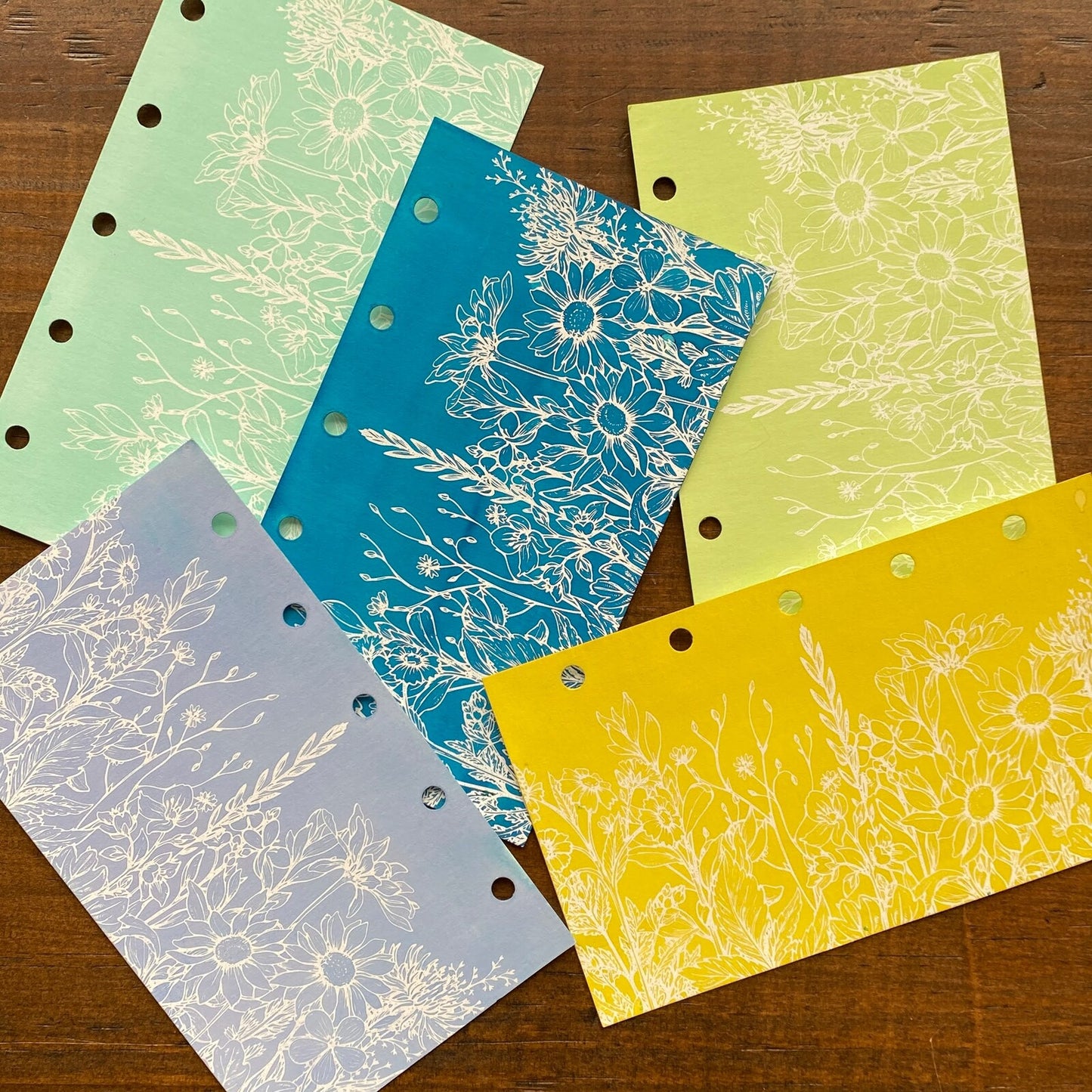 Plants Ink Swatch Paper - M5 Organiser Refill