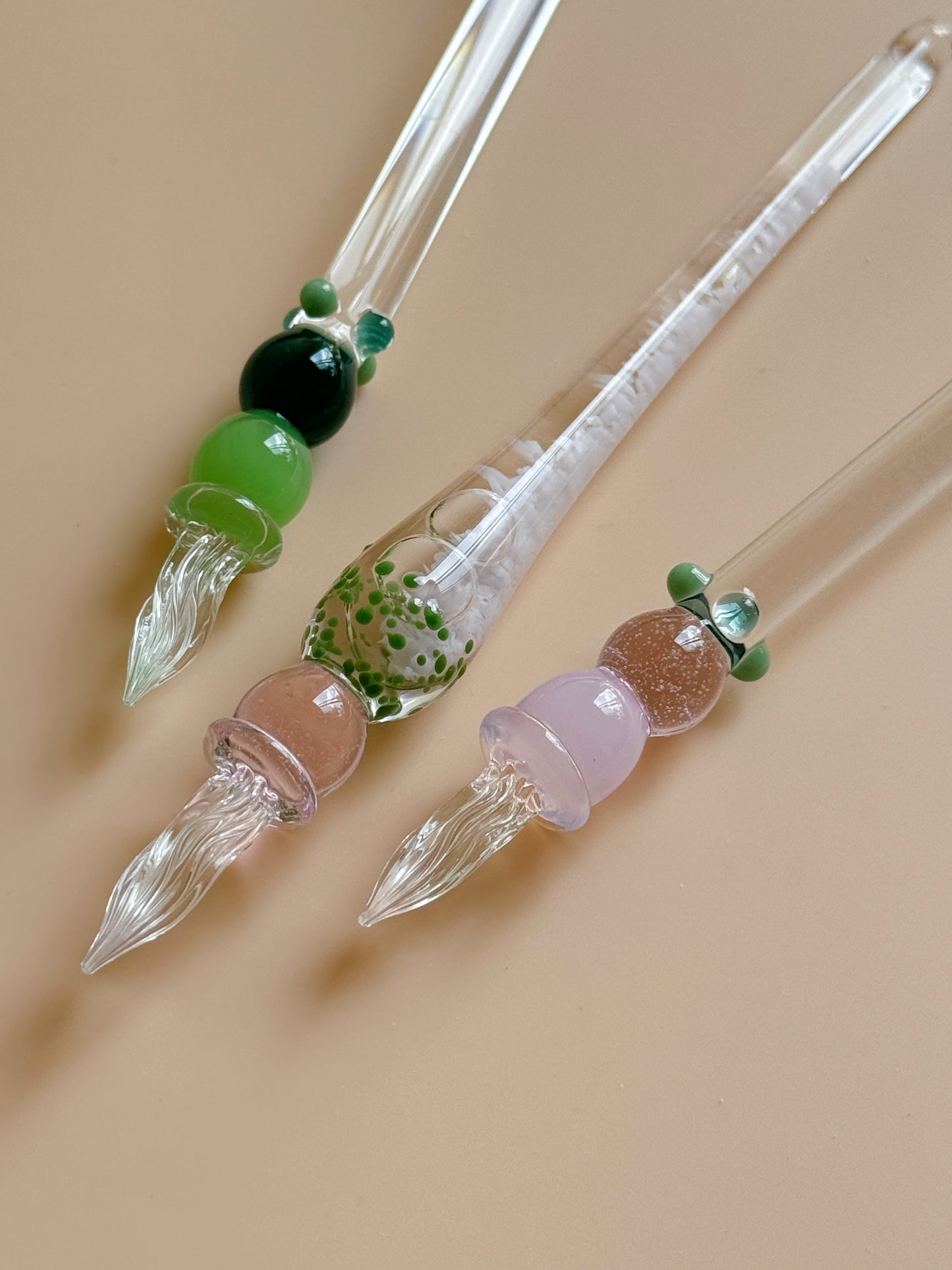 Flower Bouquet Glass Pen