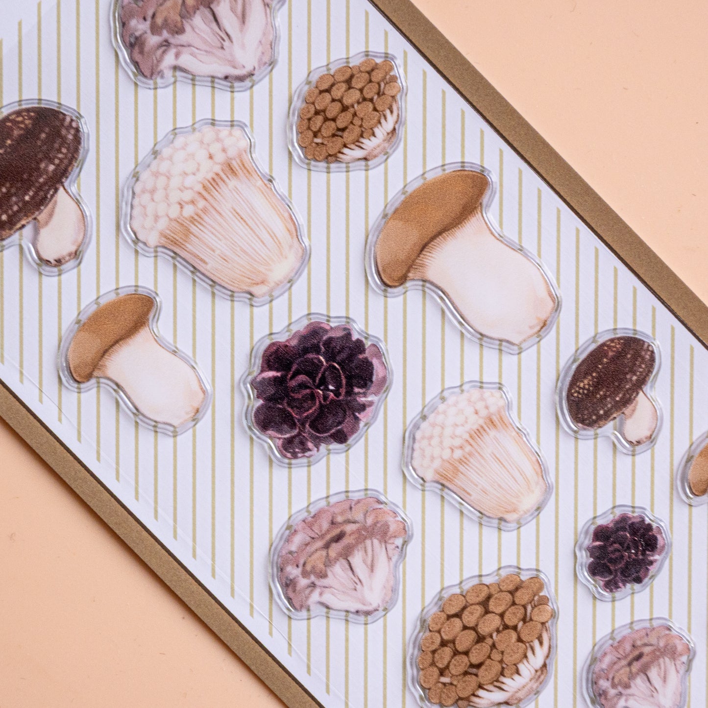 Oishii Mushroom Die-Cut Tile Stickers