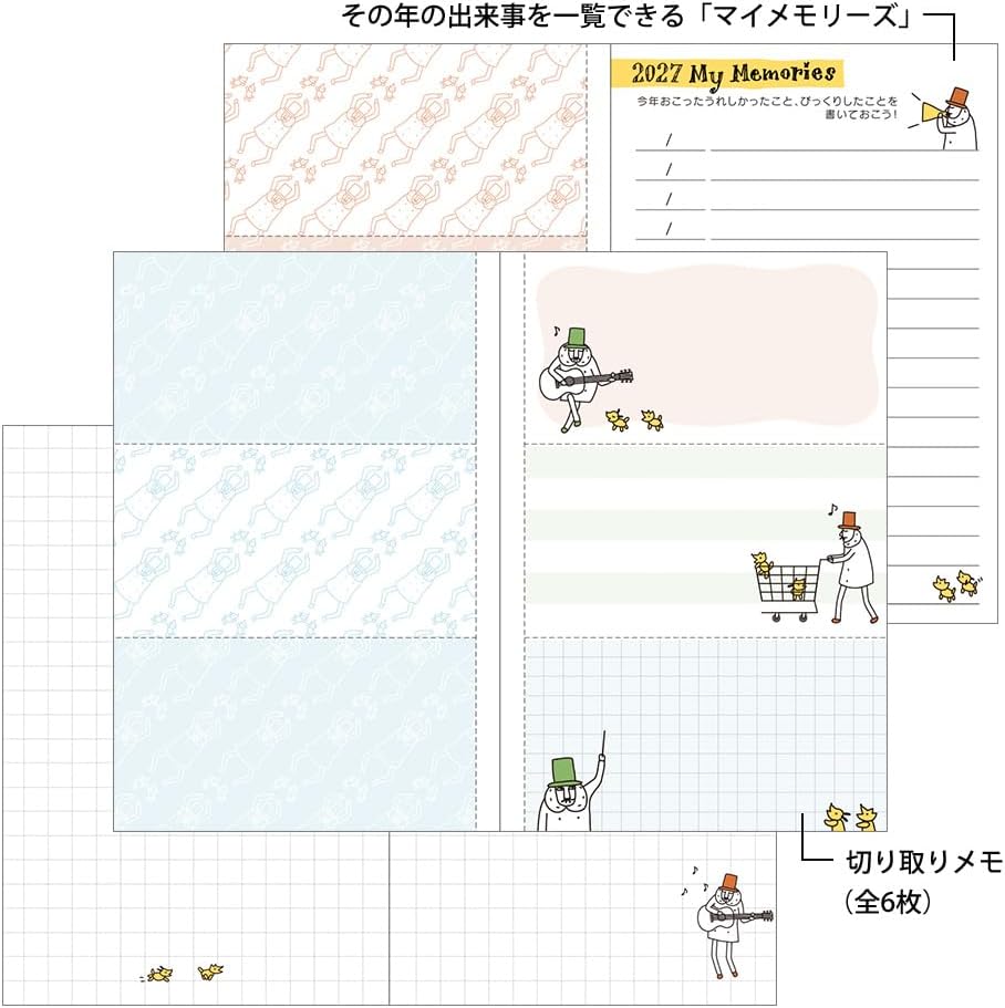 Midori Pocket Diary 2027 Mini - Ojisan