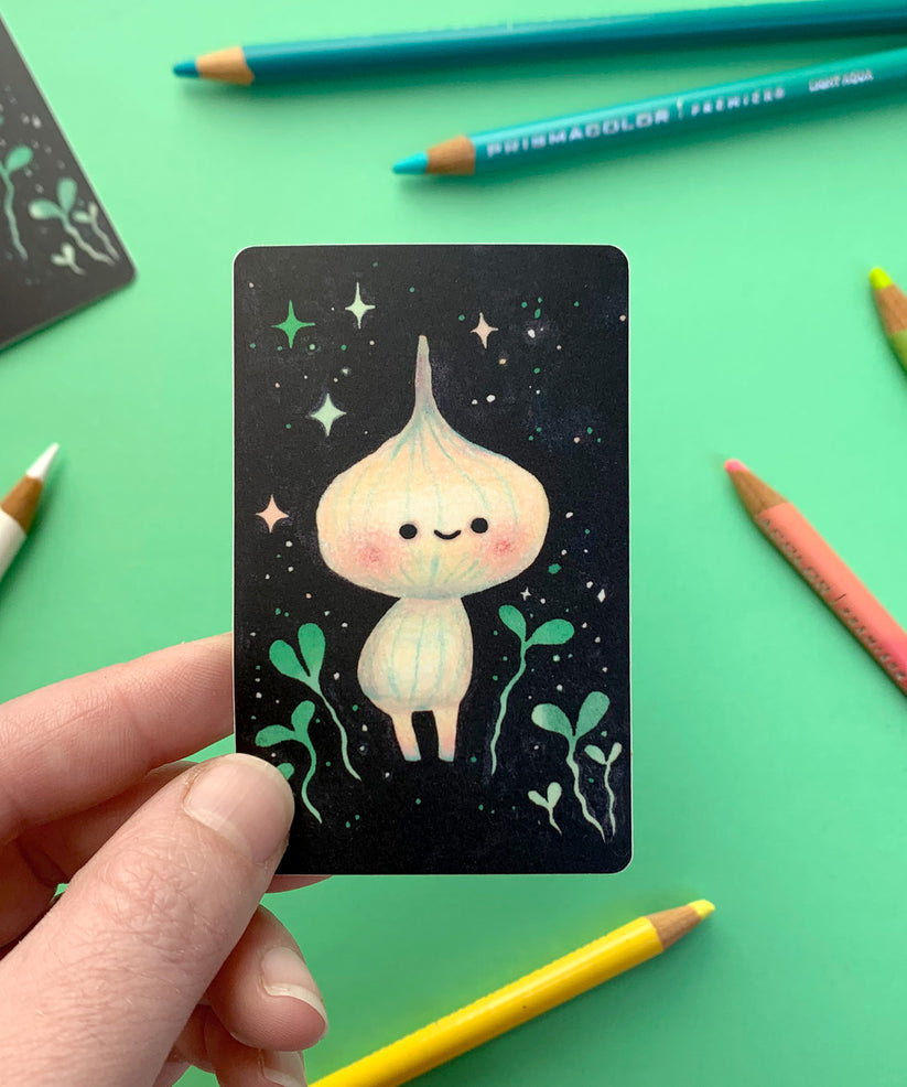 One Wee Garlic - Travel Card Vinyl Sticker