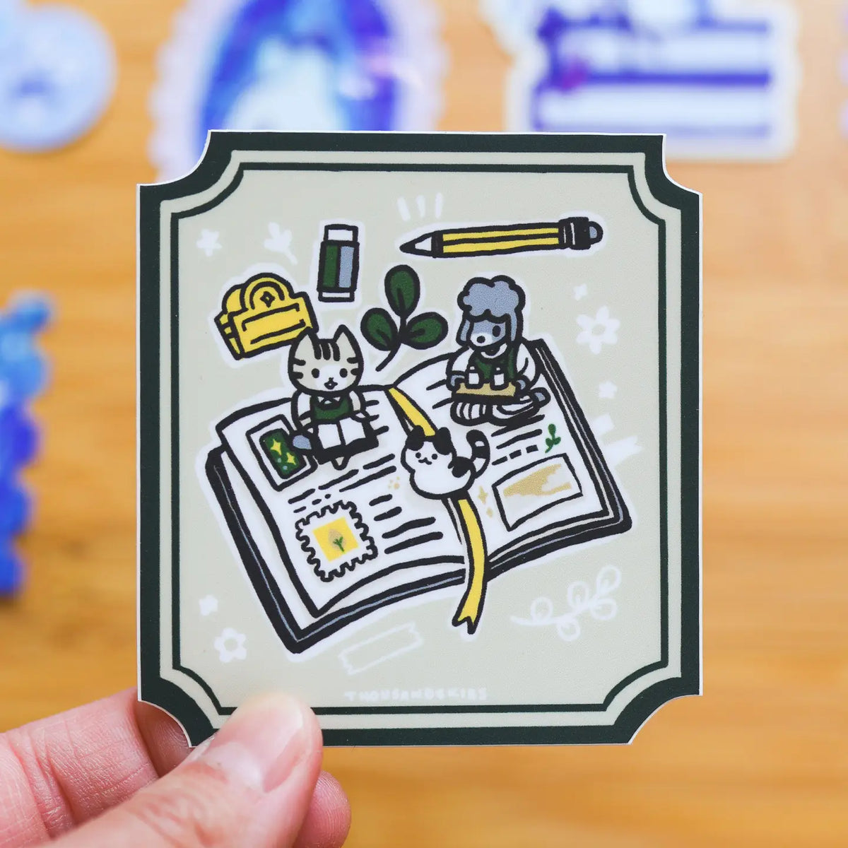 Open Book Vinyl Sticker