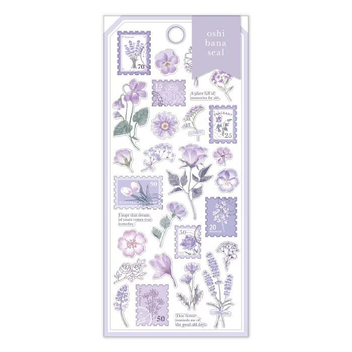 Oshibana Stickers - Lilac