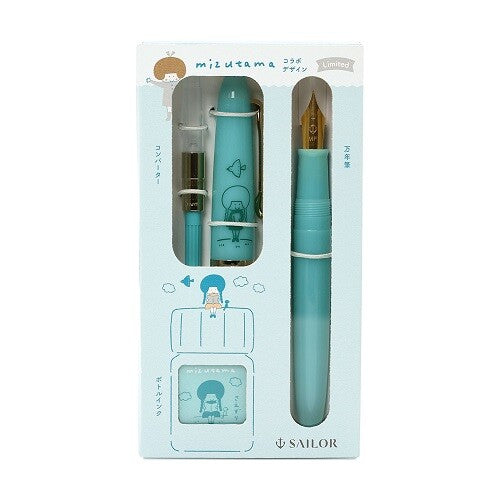 Sailor Profit Junior +10 Mizutama Fountain Pen & Ink Set - Saezuri